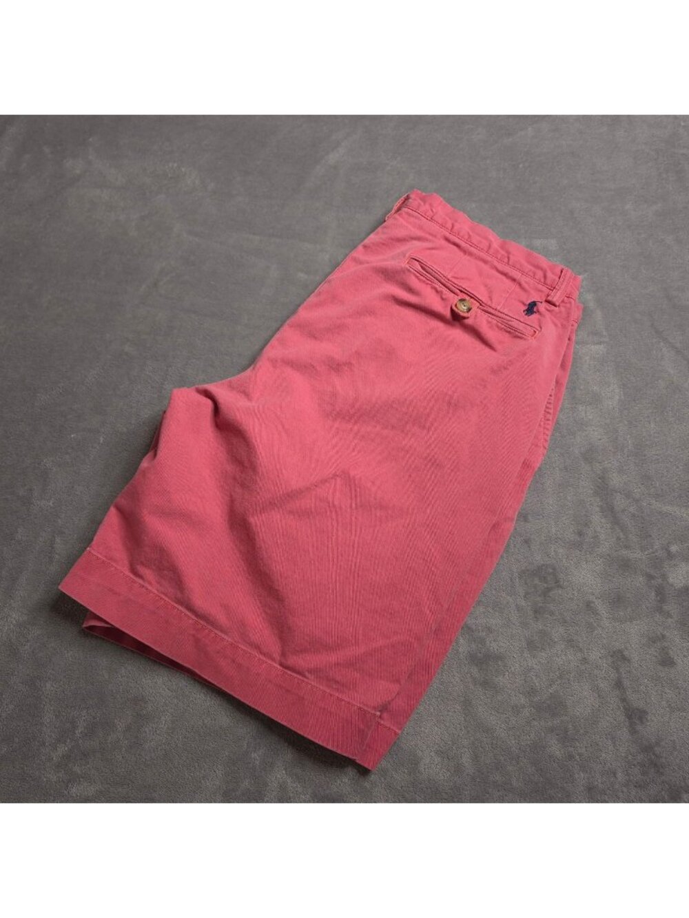 Polo Ralph Lauren Mens Stretch Classic Fit Chino Shorts 34 Pink Y2K Imperfect